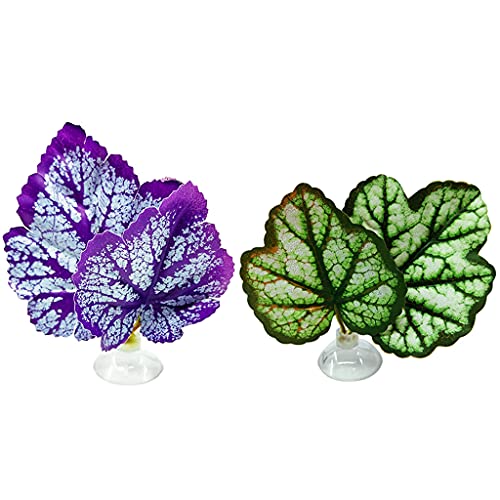 Betta Fish Leaf Pad Hammock Simulating Habitat Resting Fish Rest Bed Decor Betta Fish Leaf Pad with Suction Cup