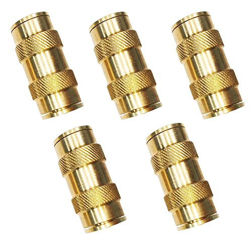 5/8" Tube OD Push-to-Connect Pneumatic Fittings Set - DOT Air Brake Line Fittings, 5pcs Air Hose Quick Connect Fittings - color: DOT Air Fittings Union, size: 5/8 Inch