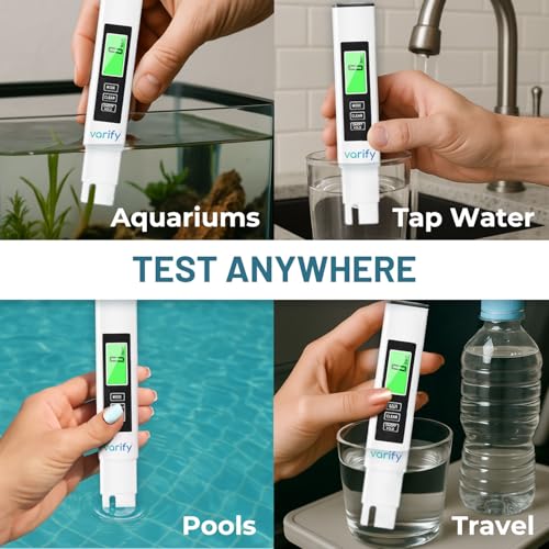 Instant 4-in-1 TDS Meter Digital Water Tester for Drinking Water | Accurate 0–9990 PPM EC & Temp Readings | Ideal for RO Systems, Aquariums, Pools – Built for Professionals, Easy for Anyone