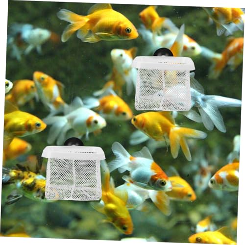 ERINGOGO 5pcs Fish Tank Separator Net with Cups Aquarium Fish Breeding Holder Easy Installation Deformation Resistant and