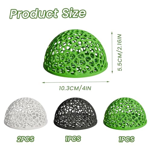 4 PCS Shrimp Dome Hide, Aquarium Shrimp Cave Hideout, Shrimp Hides for Aquarium Small Fish Guppy Shrimp Habitat Rest
