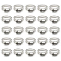 ZIPCCI Hose Clamp, 1 Inch Stainless Steel Worm Gear fuel line hose clamps, 19-29mm (25pack) - size: 19-29mm