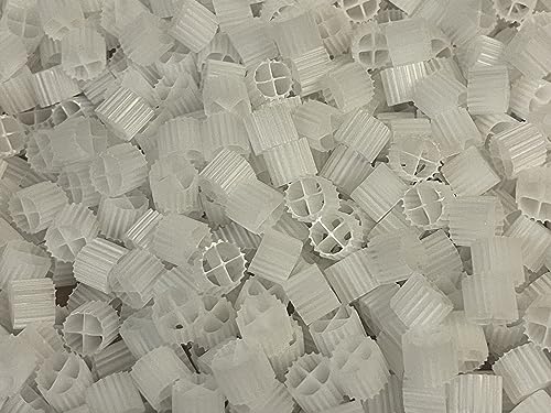 K1 Bio Filter Media Moving Bed Biofilm Reactor (MBBR) for Aquaponics, Aquaculture, Hydroponics - Ponds - Aquariums by Wholesale Koi Farm, (2 Gallons) - size: 2 Gallons