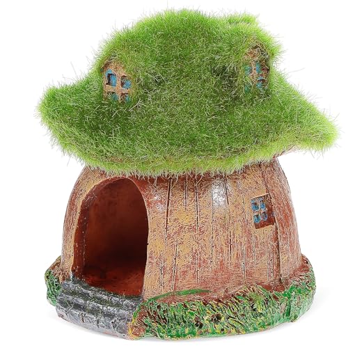 Happyyami Betta Fish Tank Hideout Aquarium House Compact Fish Shelter Decorative Ornament for Small Aquariums and Betta Tank Decor