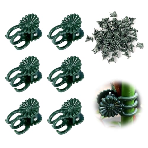 50 Pcs Plant Clips Orchid Clips,Plant Orchid Support Clips,Flower and Vine Clips，Garden Clips，Plant Clips for Climbing Plants - size: 50 PCS