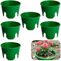 EBaokuup 6 Pcs 7 Inch Planting Grow Rings-Planting Protective Round Edging to Separate Rock and Pest-Planting Rings for Vegetables, Herbs and Flowers - color: 7 Inch
