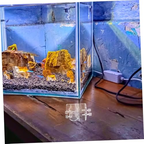 Milisten Adjustable Acrylic Aquarium Hose Holder Removable Water Tube Clamp for Fish Tank Tools Quick Installation Minimalist Design Versatile Dosing Pump Accessory