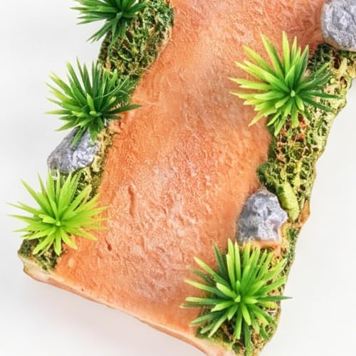 Aquarium Pathway - 3-Piece Landscaping Sculpture Fairy Bridge Fish Tank Stone Ornament Pathway Freshwater Saltwater Shrimp Tank Living Room Bedroom