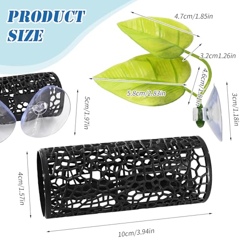 3 PCS Betta Hammock, Betta Fish Tank Accessories Hideout Decorations for Small Tank, Bettas Leaf Hammock with Suction Cups for Small Fish and Shrimps for Hideout and Play Area