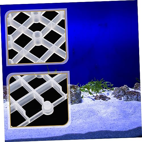 Mikikit 2pcs Aquarium Divider Panels Gravel Board for Fish Tank Isolation for Enhanced Water Permeability Splicing System for Custom Aquarium Setup - color: Transparent