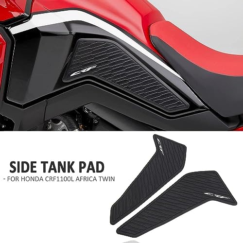 Motorcycle Gas Tank Protectors for CRF1100L, Non-Slip Fuel Tank Sticker, Waterproof Fuel Tank Side Traction Pad for CRF1100L Africa Twin 2020-2022 (Standard)