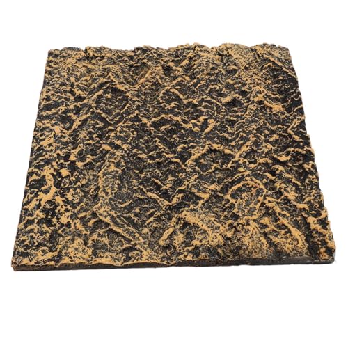 AYNEFY Reptiles Reptile Decorative Supplies, Rock Terrarium Background 3D Rock Stone Background Decorations Backdrop for Fish Reptiles Amphibians Turtles Reptile (27 * 26.8cm) - size: 27*26.8cm