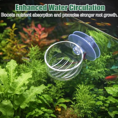 6PCS Shower Plant Holder, Stable Suction Cup Planters for Shower Wall, Aquarium Plant Cups, Multipurpose Water-Resistant Plant Holders for Bathroom and Kitchen Organization