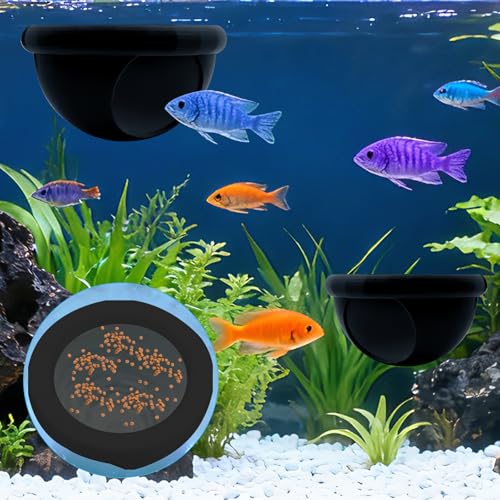 2 Pcs Floating Betta Hide & Shrimp Cave – All-in-One Aquarium Hammock, Aquarium Floating Betta Fish Skins, 3D Printed Feeding and Resting Shelter for Small Shrimp - color: Black