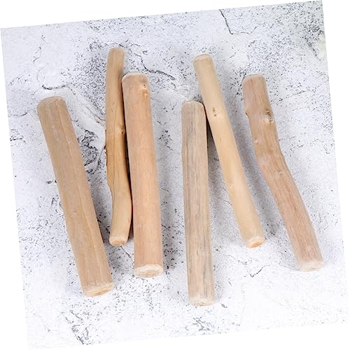 16 Pcs Christmas Logs DIY Fish Tank Decorative Wood Twigs Greenery Stems for Aquarium Tree Decor