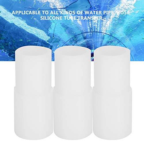5Pcs Aquarium Water Tube Rubber Pipe Adapter Set, Transparent Hose Reducing Connector for Fish Tank, Dual - Size Silicone Tubing Fitting with Flexible Rubber Material for Aquarium (XXL 150x100cm / - size: XXL 150x100cm / 59.06x39.37in