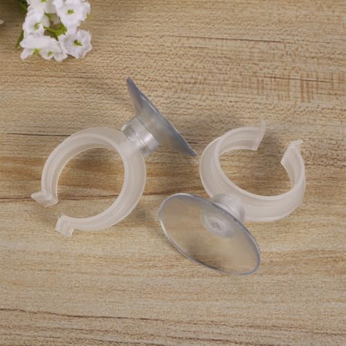 Abaodam 6 Pcs Window Candle Suction Cups Clamp Christmas Candle Suction Cups Holder - Aquarium Isolation Clip Air Hose Tube Holders Clamps for Fish Tank 32mm - size: Size 3