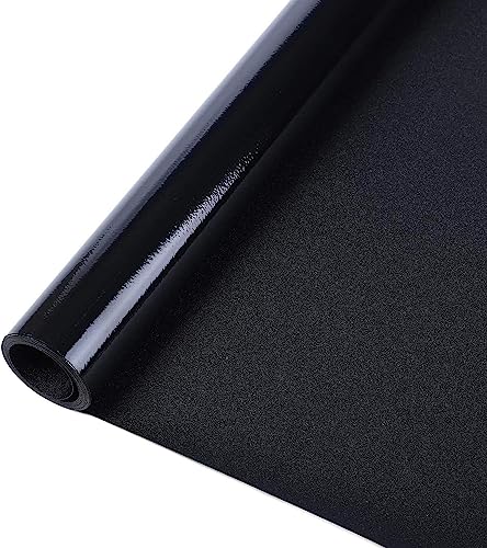 rabbitgoo Blackout Window Film, Removable Window Tint in House Static Cling, Darkening Privacy Heat & Light Blocking, Window Cover Day Sleep for Home Garage Bedroom Black 23.6 x 157.4 Inches - color: Black, size: 23.6" X 157.4"