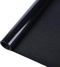 rabbitgoo Blackout Window Film, Removable Window Tint in House Static Cling, Darkening Privacy Heat & Light Blocking, Window Cover Day Sleep for Home Garage Bedroom Black 29.5 x 157.4 Inches - color: Black, size: 29.5" X 157.4"