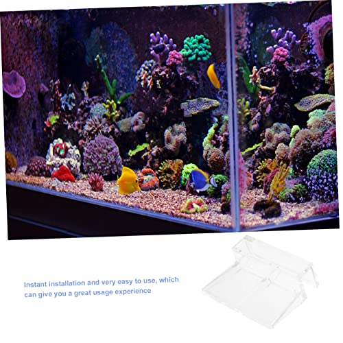 SUPVOX 16Pcs Sturdy Acrylic Aquarium Lid Racks Durable Fish Tank Cover Holders for Tanks and Wear Resistant Support Brackets for Aquariums