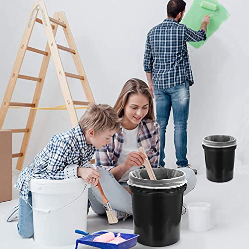 Paint Strainer Bag, 5 Gallon Paint Strainer with Elastic Top Opening White Fine Mesh Filters Bag for Paint Gardening (5 Pieces) - size: 5 Piece