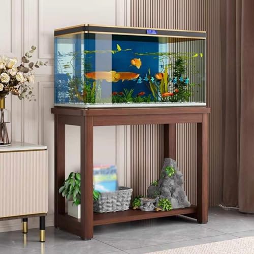 Versatile Wooden Fish Stand Cabinet - Multi-Purpose Plant Shelf for 5-40 Gallon Aquariums, Reptile Rack & Home Storage Organizer, Durable and Sturdy Design - color: B, size: 70x40cm(27 1/2"x15 3/4")