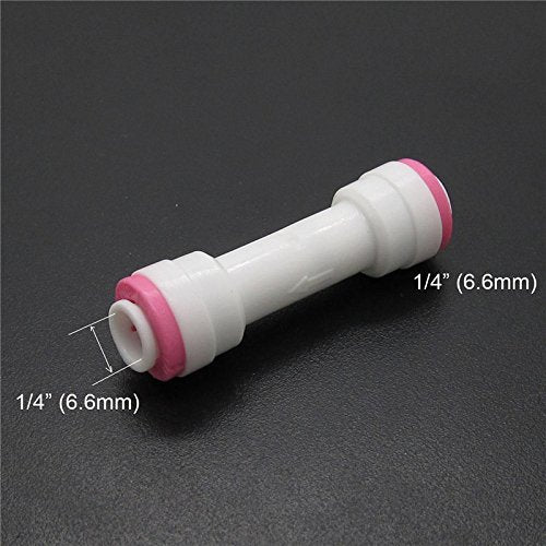 Malida 1/4" RO Water Tube Fitting Check Valve,Straight Quick Push to Connect Check Valve,for Ro Water Systems,Water Purifier, Pack of 5
