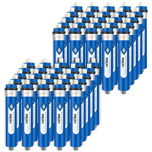 Membrane Solutions Reverse Osmosis Membrane 50 GPD 11.75"x1.75" RO Membrane Water Filter Replacement Fits Under Sink RO Drinking Water Purifier System 50 Pack - size: 50 Count (Pack of 1), style: 50G
