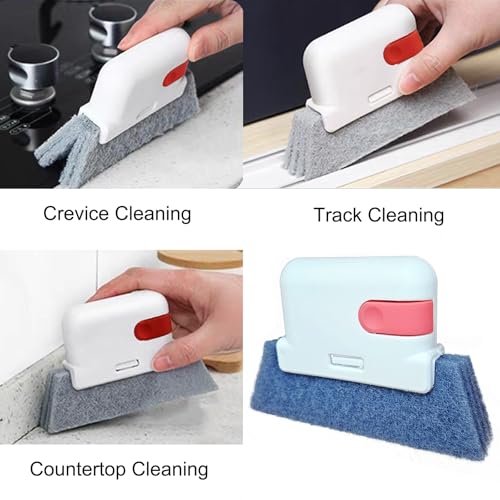 5Pcs Window Blind Cleaning Set, Washable dust Removal Cleaning Tools, air Vent Cleaning Brush, Track Cleaning Brush, dust Removal Cleaning Tools for Blinds, air conditioners, Track, and Fans