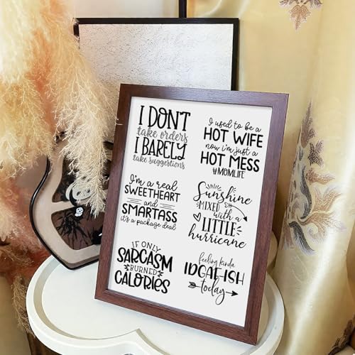 AFRITEE UV DTF Cup Wraps - 20 Sheets Black Funny Quotes Uvdtf Tumbler Wrap for 16 20 oz Glass Coffee Mug, Sarcasm Theme Waterproof Transfer Stickers DIY Water Bottle Journal Fun Decals Decoration - style: Sarcastic Quotes