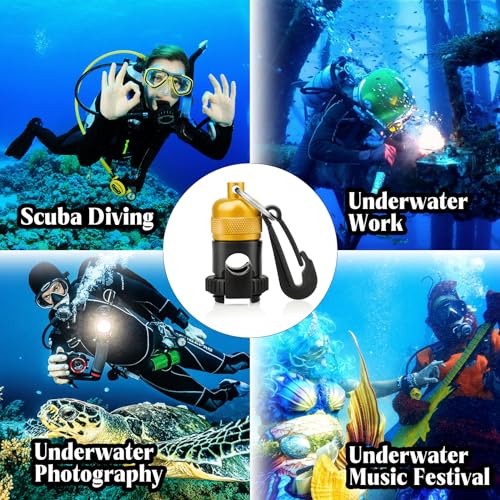 2PACK Scuba Regulator Hose Holder, Magnetic Adjustable Octopus Holder Octo Tank Retainer with Clip, Installs to Your BCD Easily! - color: Gold