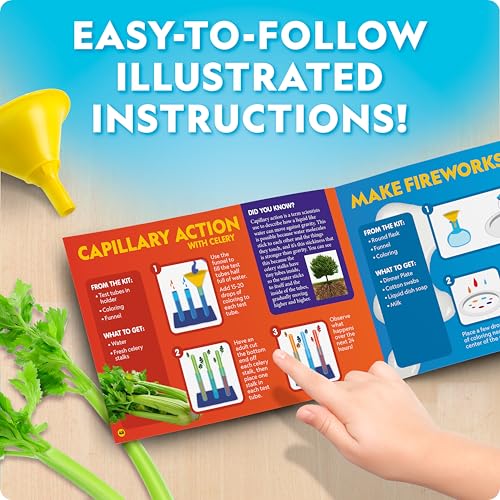 National Geographic Junior Chemistry Set - Complete Early Learning Lab Kit with 50 Science Experiments for Kids and 20+ Lab Tools, Chemistry Set, Science Experiments for Kids 4-6
