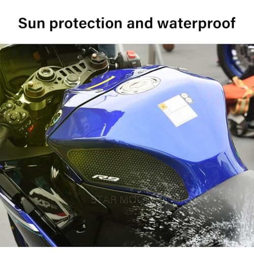 for Yamaha YZF-R9 2025- Fuel Tank Pads YZF R9 Rubber Anti-Slip Traction Stickers Decals Accessories (Left and Right) - color: Left and Right