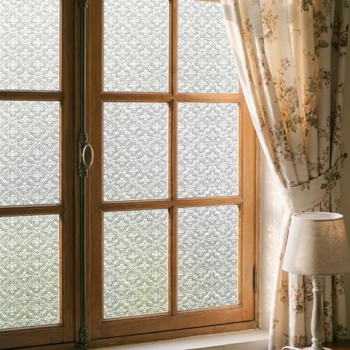 Flowering Crab Apple Window Privacy Film, Static Cling, 17.52"x78.74" - color: Flowering Crab Apple, size: 17.52"x78.7"
