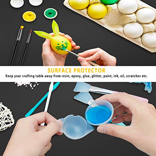 Gartful X-Large Silicone Sheet for Resin, 23.6"x15.7" Black Jewelry Casting Molds Mat, Premium Silicone Placemat, Reusable, Nonstick, Countertop Protector, Multipurpose Mat, 2 PCS - color: Black, size: 2pcs - 23.6 x 15.7 inches