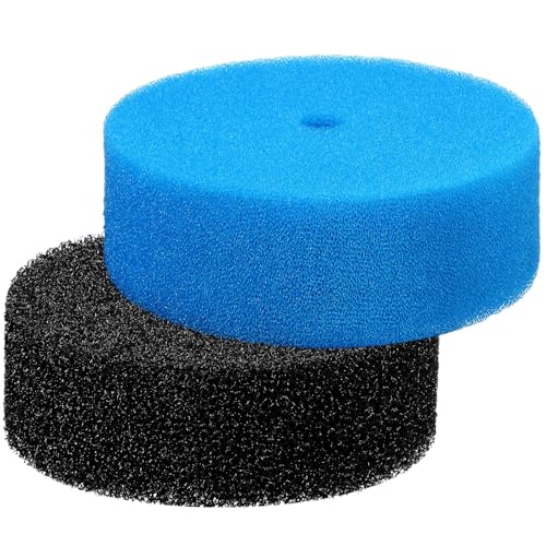Rossesay 2 Pack Pond Replacement Filter Pads Coarse and Fine Filter Pond Pads Small for Outdoor Water Aquarium Fountain Compatible with Qfp900 and Qfp1250Uv