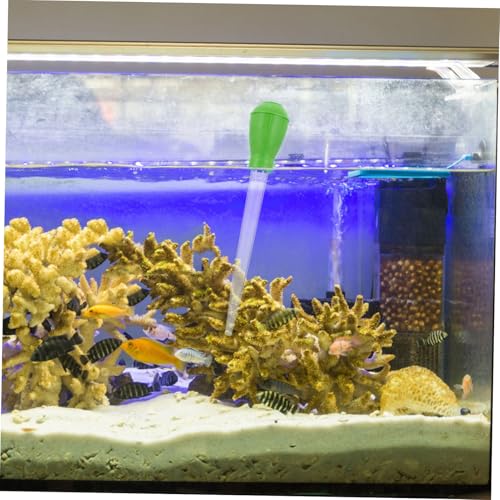 GANAZONO Aquarium Water Change Kit Manual Cleaning Tool Set Feeder Gravel Vacuum and Cleaning Tubes for Small Fish Tanks