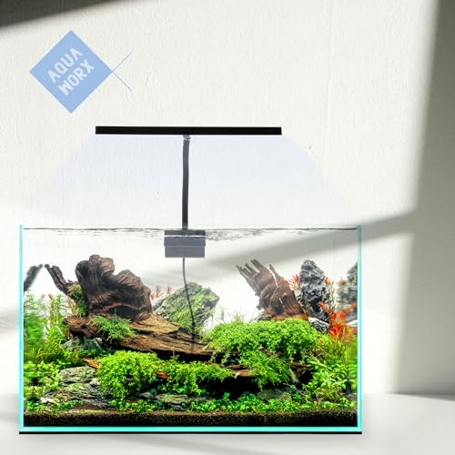 Aqua Worx EOS LED Aquarium Light - Adjustable Gooseneck for Fish Tanks - Full Spectrum Nano Tank Lighting - N5 White - color: N5 White