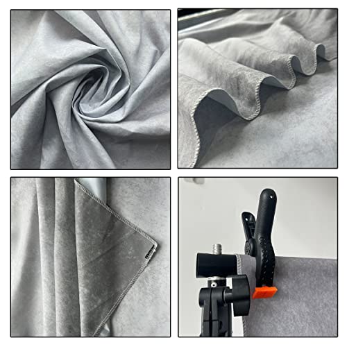 5x7ft Grey Portrait Photography Backdrops Solid Texture Abstract Photo Background for Photoshoot - color: TT-S0314, size: 5x7ft