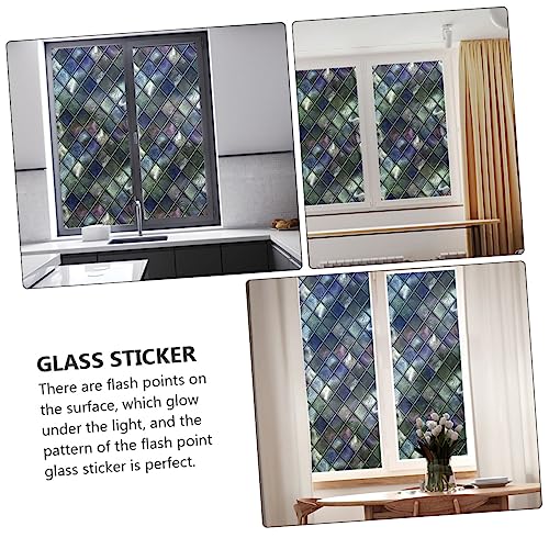 Alipis 1pc Non-Adhesive Static Window Film for Privacy Easy Installation Beautiful for Home Office Bathroom and Living Room Use