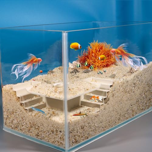Aquarium Undergravel Fish Tunnel Cave (White, Style 1) - color: White, style: Style 1