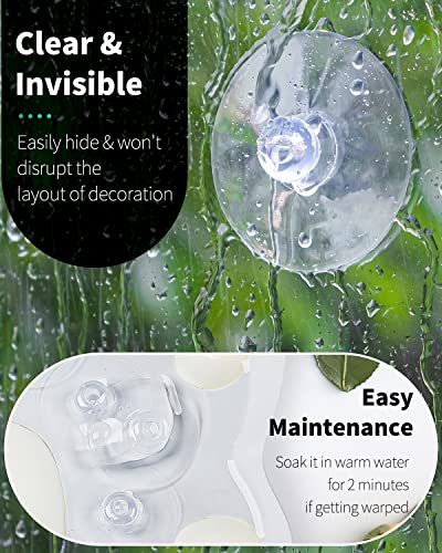 Pawfly 50 Pack Suction Cups, Small Rubber Suction Cups for Home Kitchen Bathroom Organization Christmas Decoration Window (2.2 Inch) - style: 2.2 in 50pcs