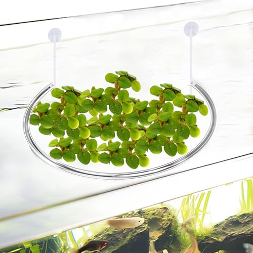 2 Pack Aquarium Floating Plant Corral, Floating Plant Fence, Aquarium Plant Barrier, Separates Floating Plants, Auto Adjust Height with Water Level for All Floating Plants and Aquariums