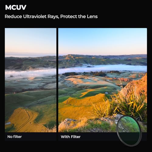 K&F Concept 67mm UV/CPL/ND2-400 Lens Filters Kit (3 PCS)-18 Multi-Layer Coatings, UV + Polarizer + Variable ND Lens Filters Kit (1-9 Stops) + Cleaning Cloth+ Filter Pouch for Camera Lens (K-Series) - size: 67mm