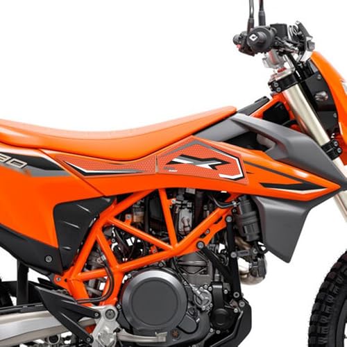 For 690 Enduro R 690 SMC R 2024 2023 2022 2021 2020 2019 motorcycle tank pad Fuel tank sticker accessories fuel tank pad anti-slip side fuel tank pad knee pad grip pad - color: 690 Enduro R orange