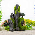 NW Wholesaler 6 Inch Mossy Mountain Fish Tank Decoration - Aquarium Fish Habitat Accessory for Freshwater and Salt Water Fish Tanks - style: Mudman Mountain