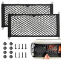 RED WOLF Universal Cargo Net Pocket Elastic Netting Car Mesh Pouch for Trunk RV Boats Home Cargo Storage with Screws and Hooks (21.7'' x 9.8'') - size: 21.7'' x 9.8''