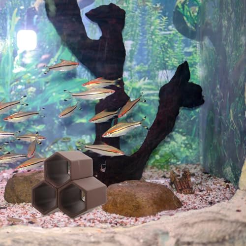 GALPADA Aquarium Shrimp Hideout Pottery Spawning Tube for Breeding Shrimp Hiding Spots Fish Tank Decor Ornament