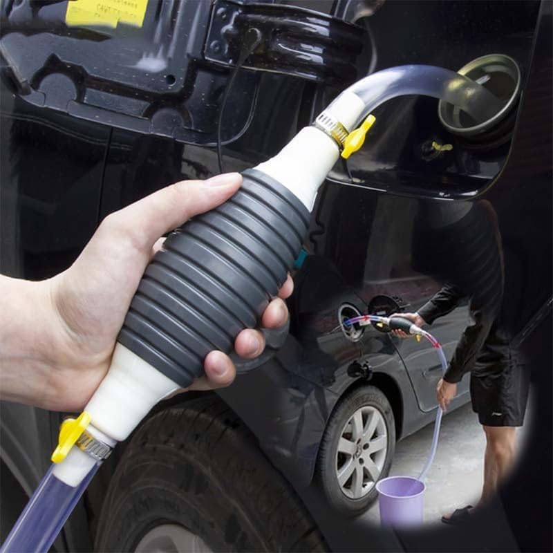 2024 Multifunction Liquid Sucker Pump, Manual Fuel Transfer Pump Portable Siphon Pump for Gas Gasoline Oil Fuel Petrol Diesel Fluid Water Fish Tank (4.9ft) - size: 4.9ft