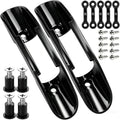 2PCS/4PCS Kayak Paddle Holder Clips with 5Pcs Kayak Pad Eye, Kayak Paddle Clip Deck Mounted Universal Kayak Paddle Clip & Fishing Net Clip